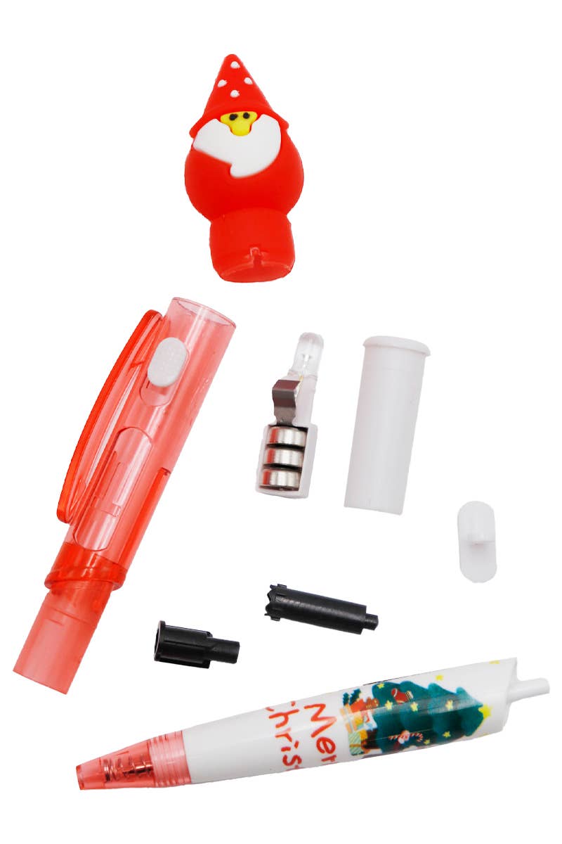 Merry Christmas Led Light-up Pen - 36 Pcs: ASSORTED / ONE SIZE