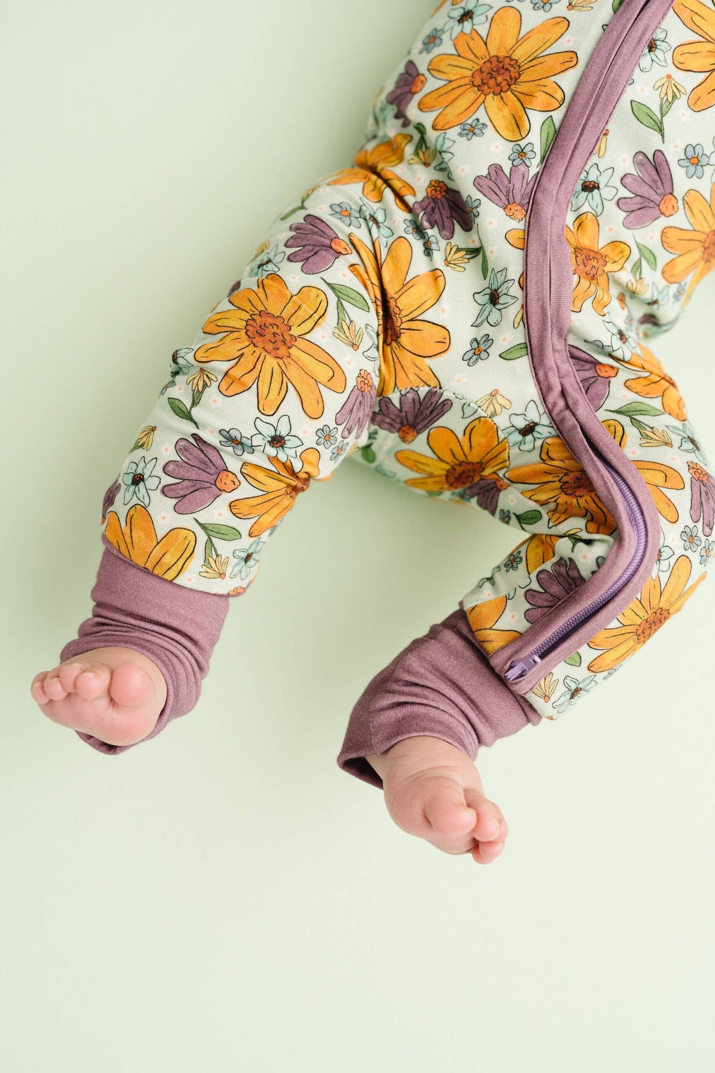 Laura Mae Floral Bamboo Sleeper: 6-12M