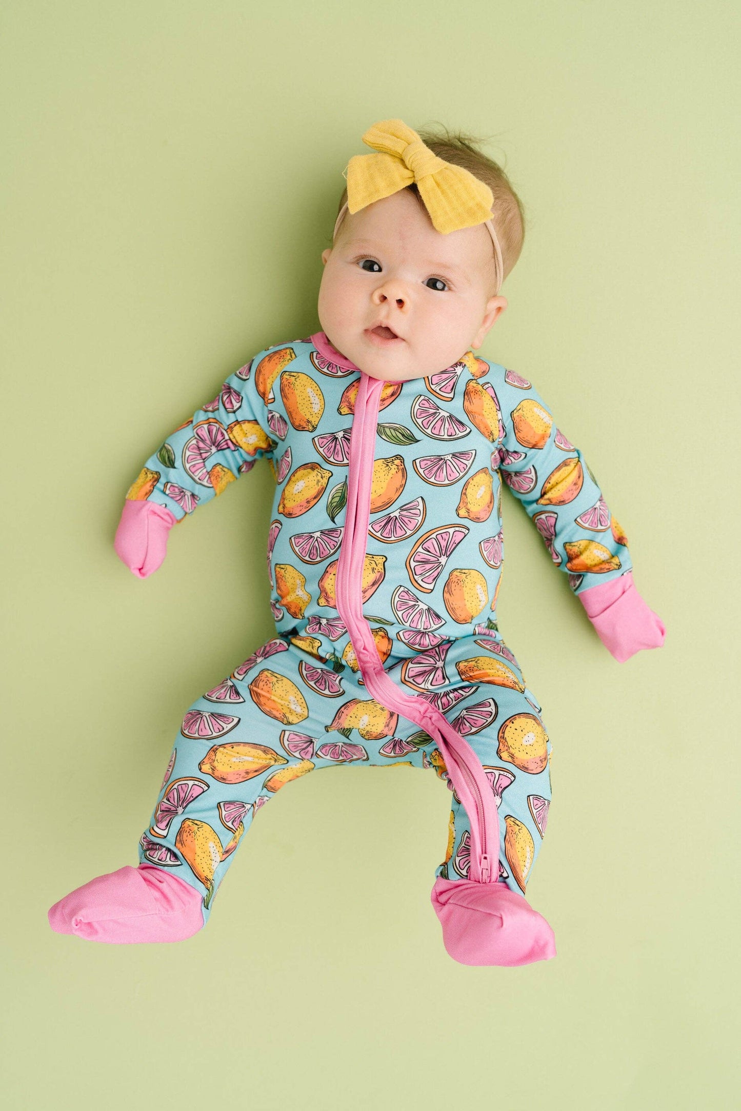 Pink Lemonade Bamboo Sleeper: 3-6M