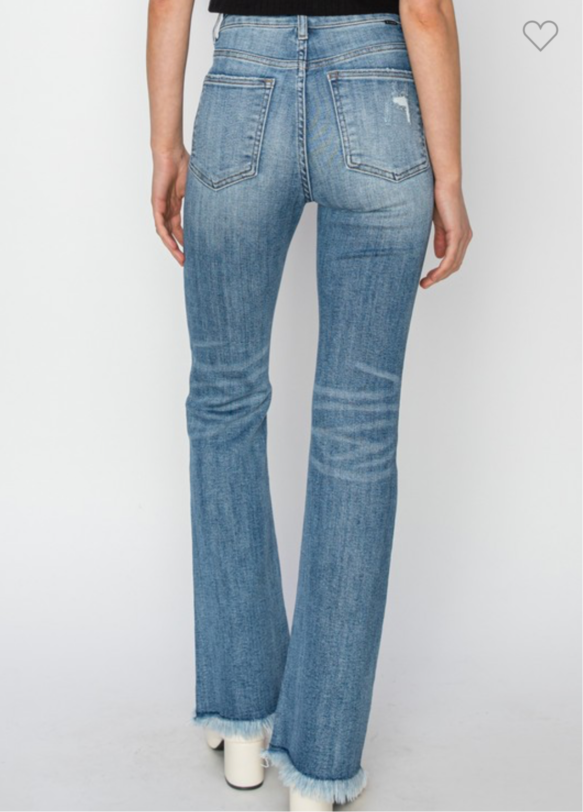 Risen High Rise Frayed Hem