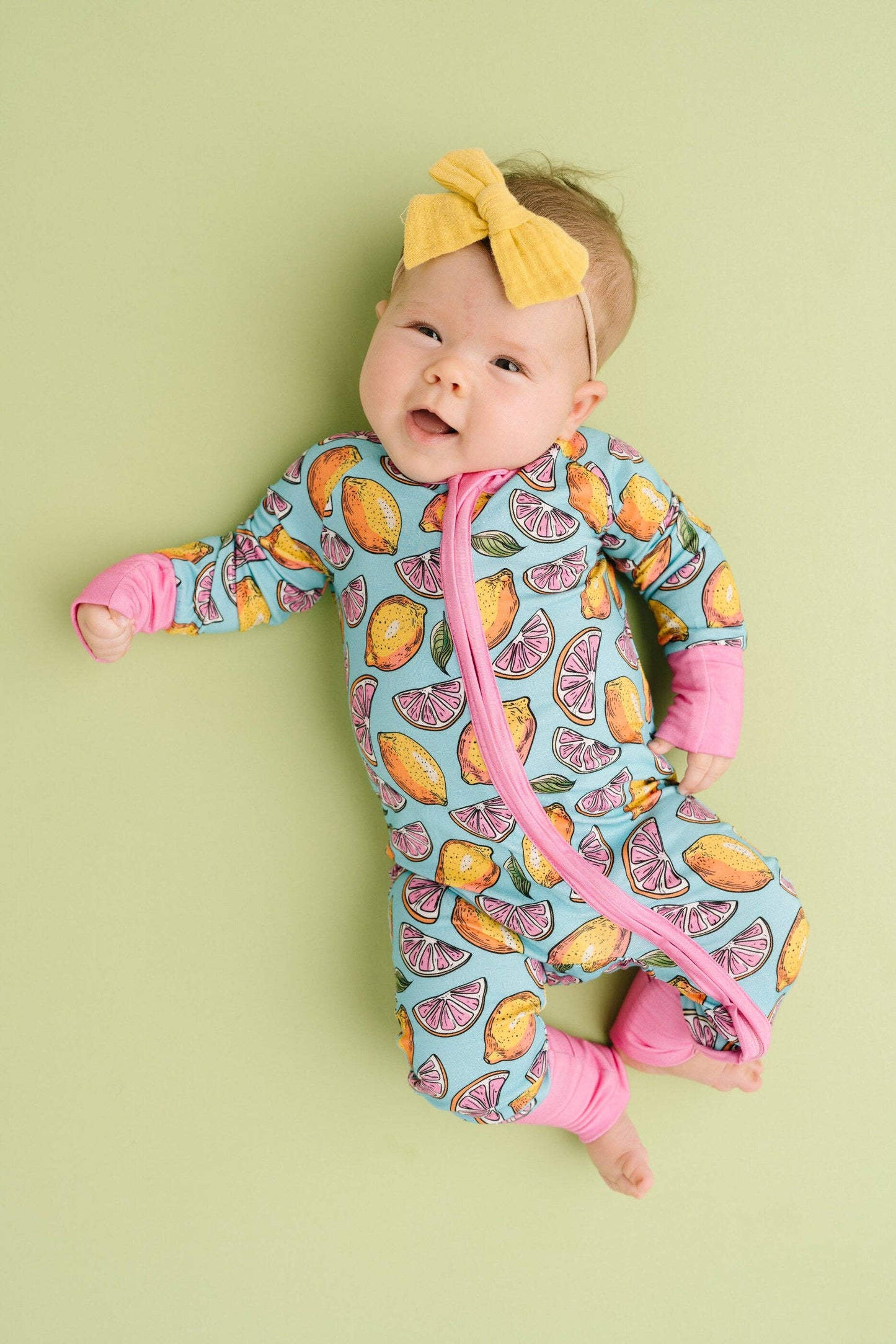 Pink Lemonade Bamboo Sleeper: 3-6M