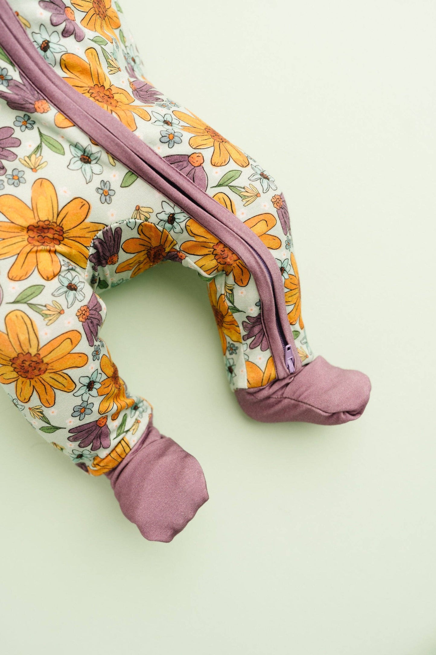 Laura Mae Floral Bamboo Sleeper: 6-12M