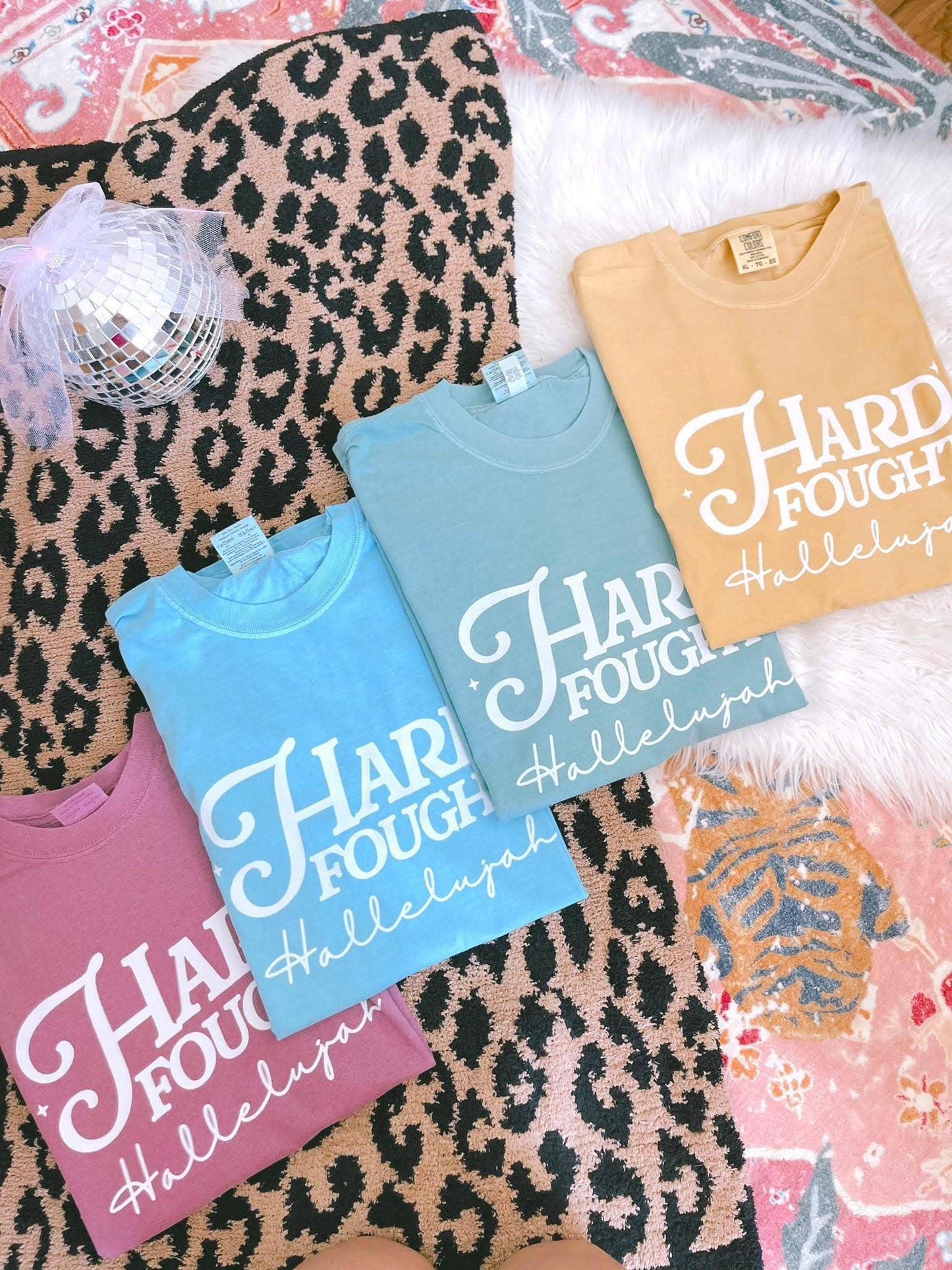 Hard Fought Hallelujah Short Sleeve in Berry