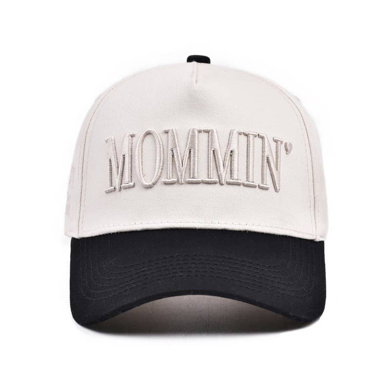 MOMMIN Embroidered Trucker Hat - Vintage Style | 40HW749: Pink