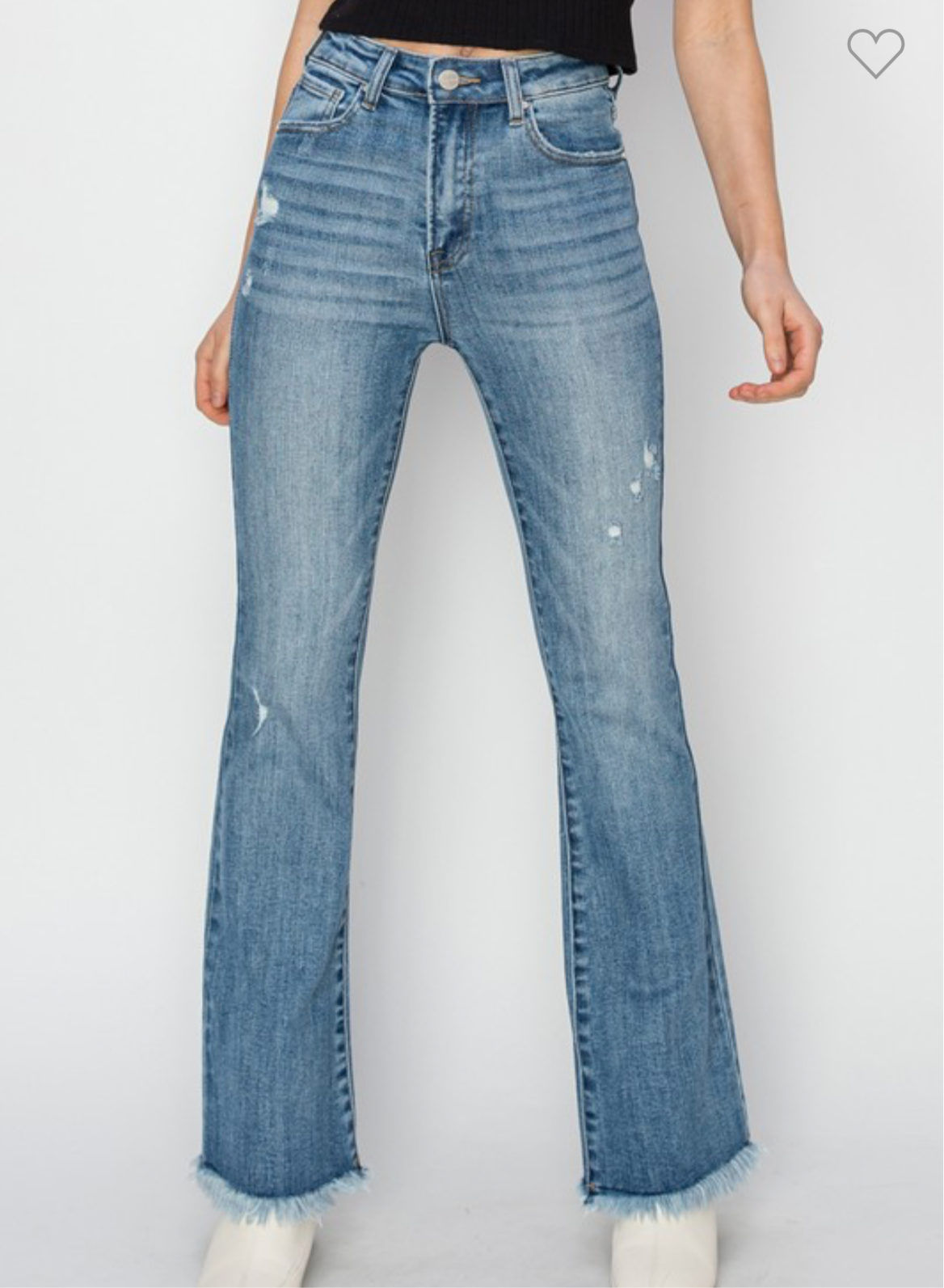 Risen High Rise Frayed Hem