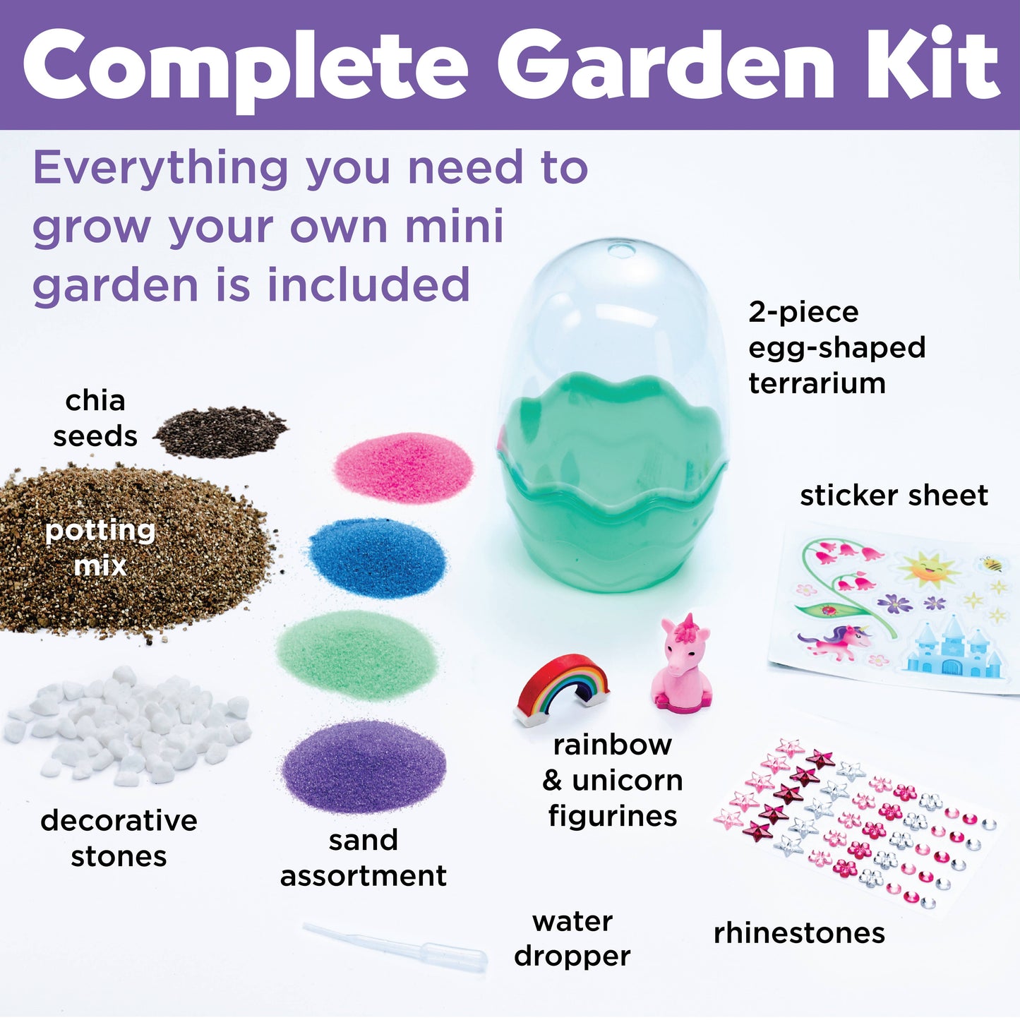 Grow a Mini Garden – Unicorn - DIY Craft Kit for Kids