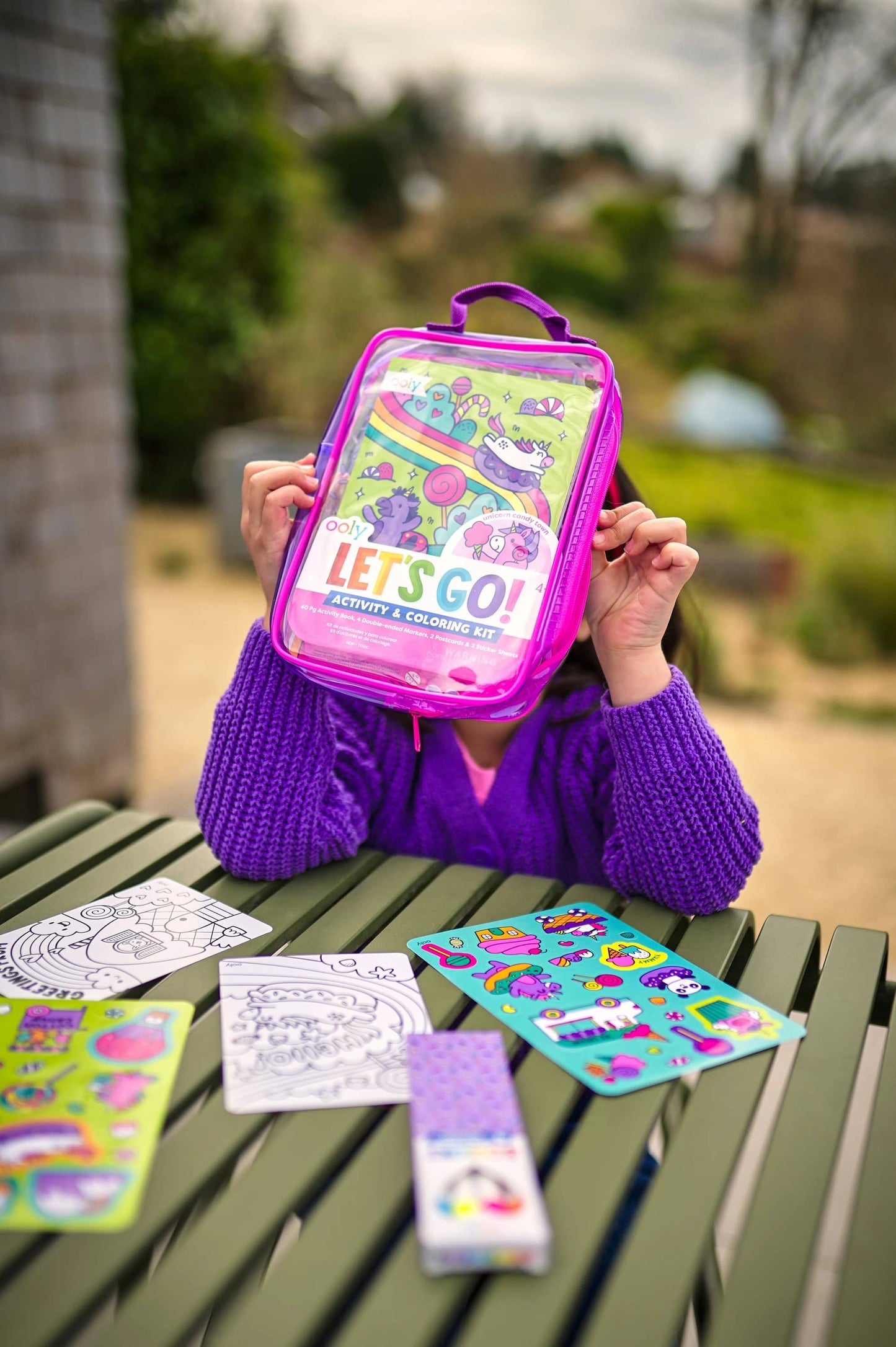 Let's Go!: Activity & Coloring Kit - Unicorn Candy Town