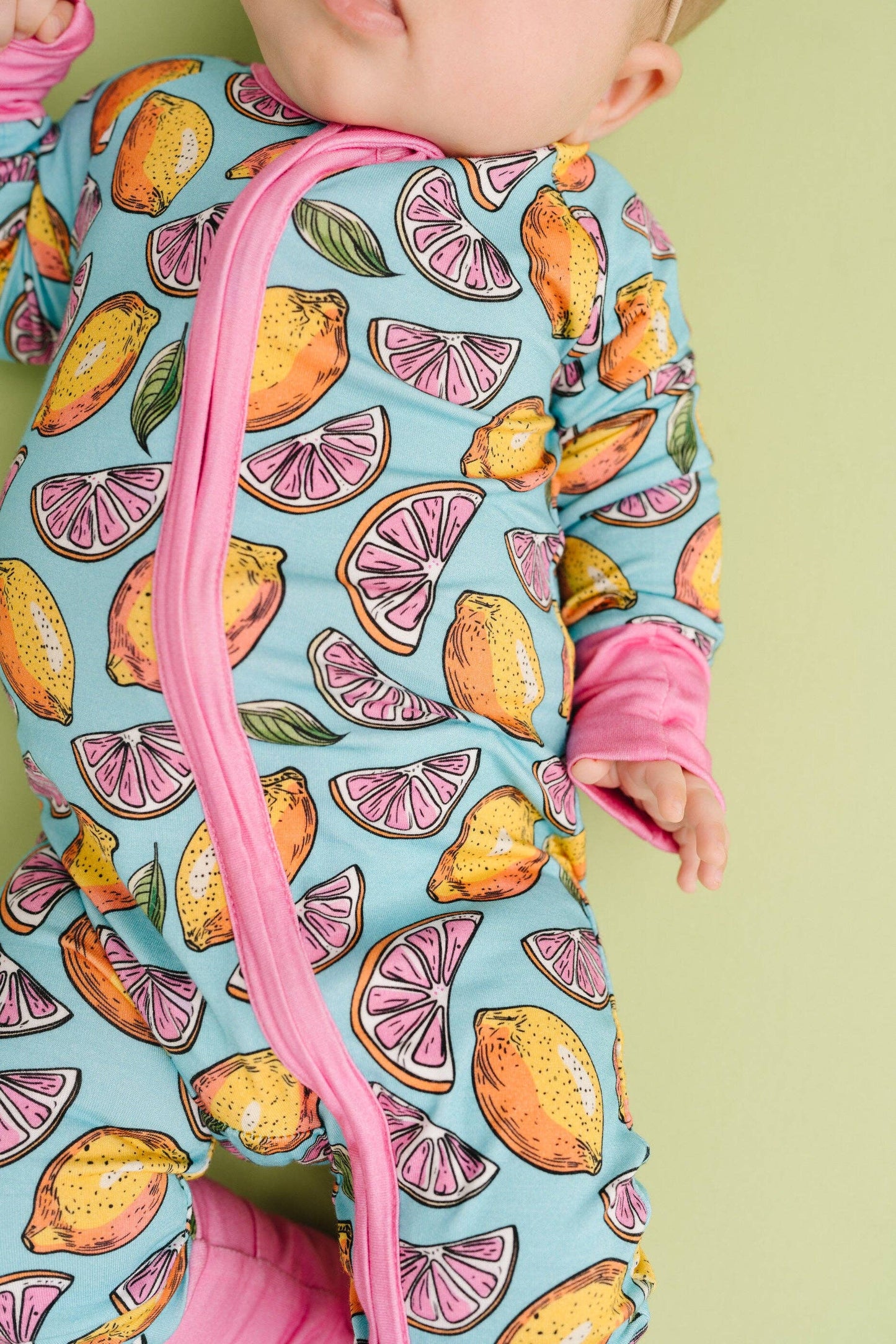 Pink Lemonade Bamboo Sleeper: 3-6M