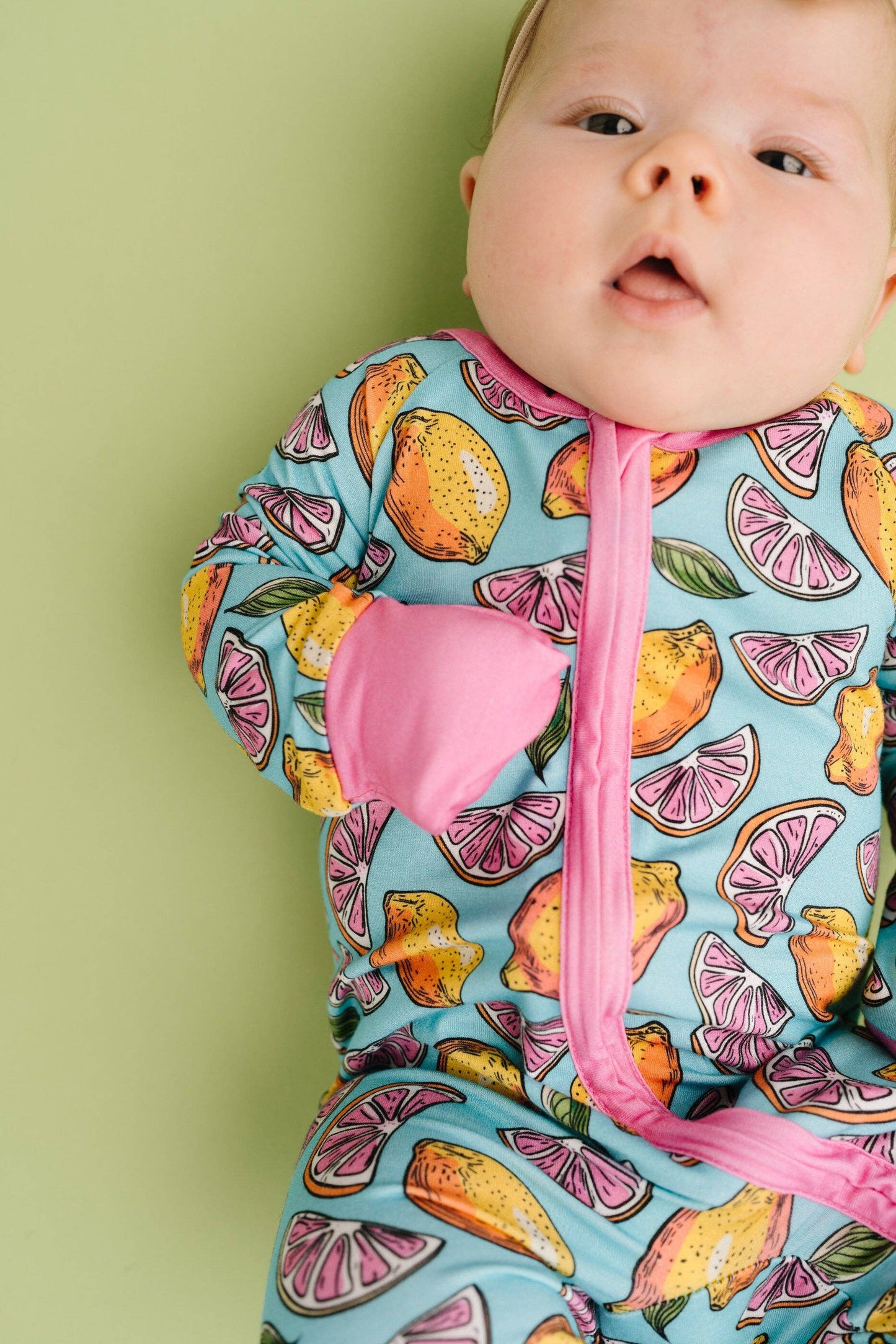 Pink Lemonade Bamboo Sleeper: 3-6M