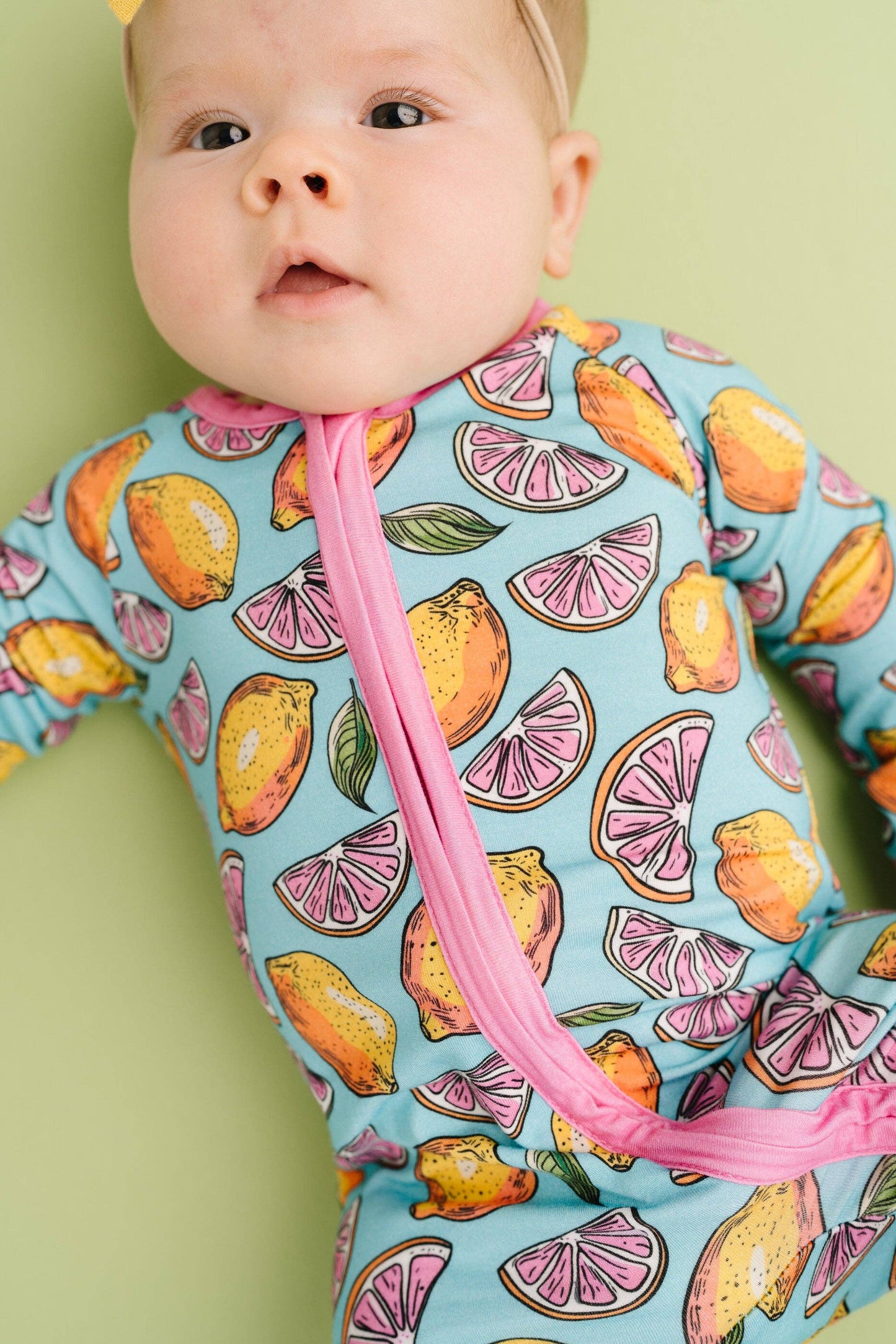 Pink Lemonade Bamboo Sleeper: 3-6M