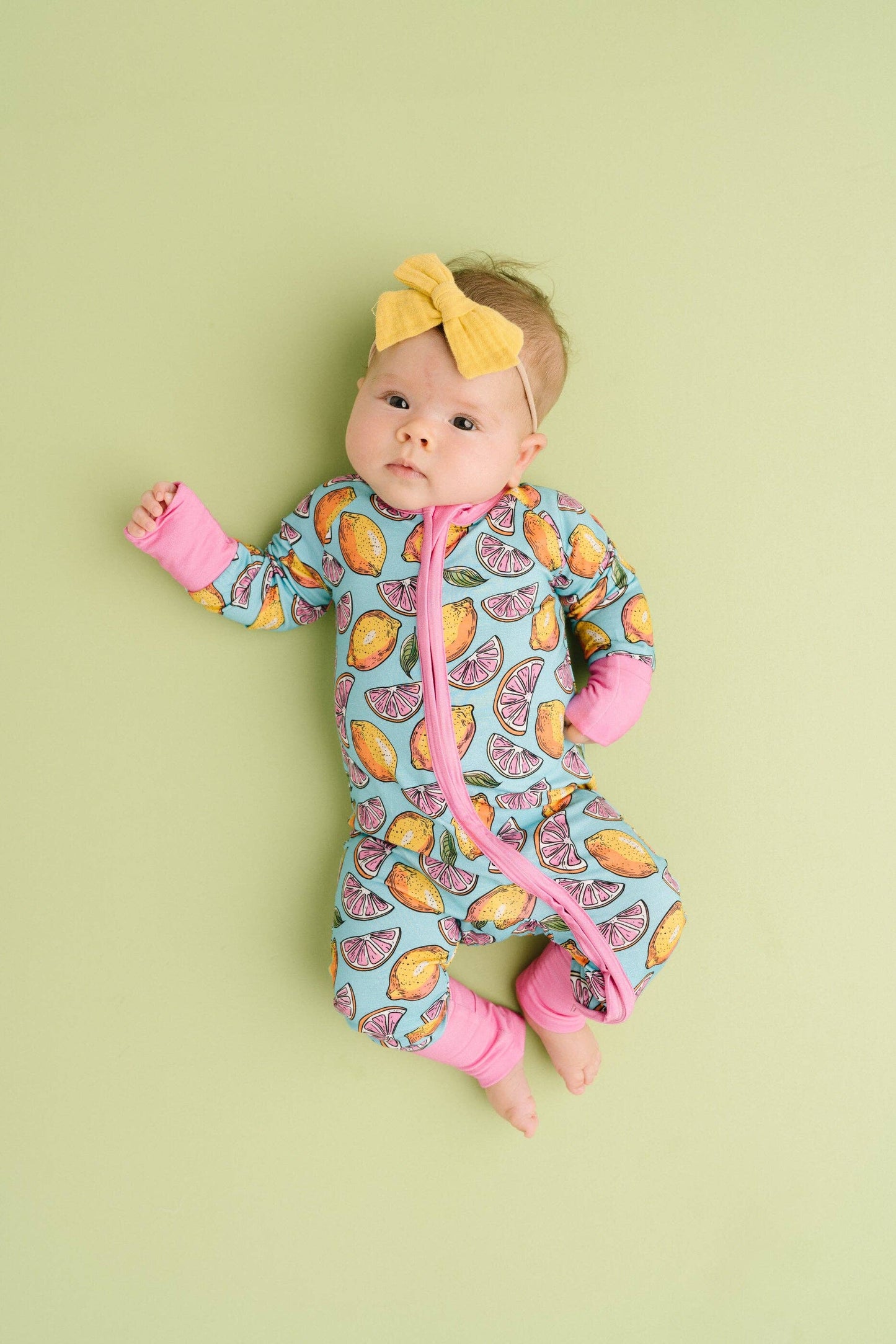 Pink Lemonade Bamboo Sleeper: 3-6M