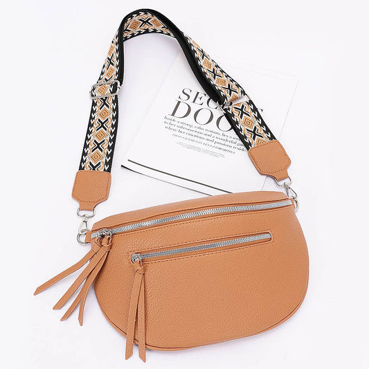 Faux Leather Crossbody Bag Belt: CM