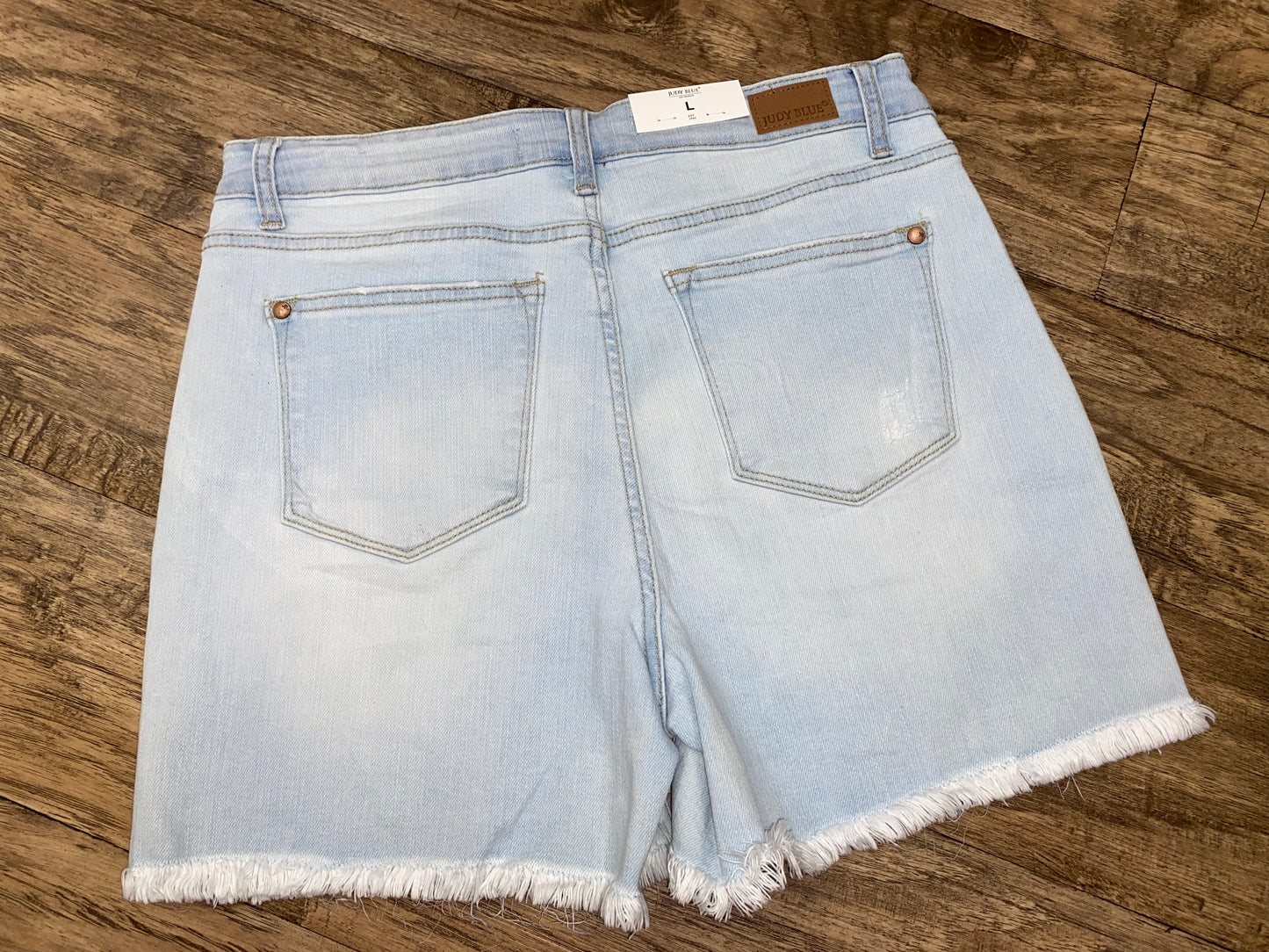 Judy Blue High Waisted Light Denim Shorts
