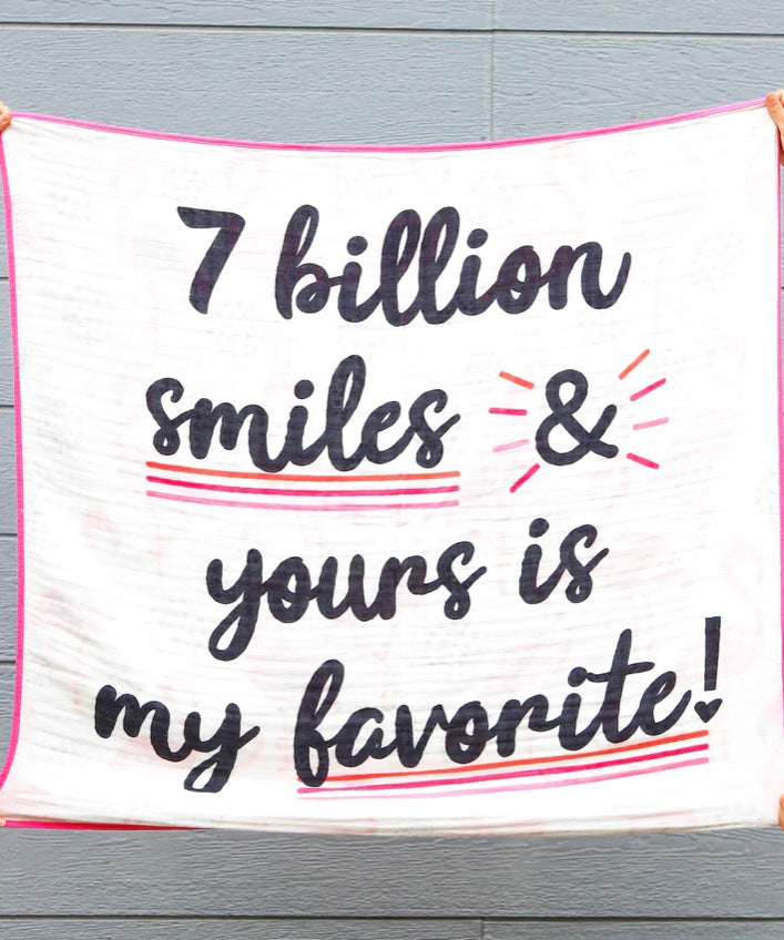 Baby Blanket -7 Billion smiles