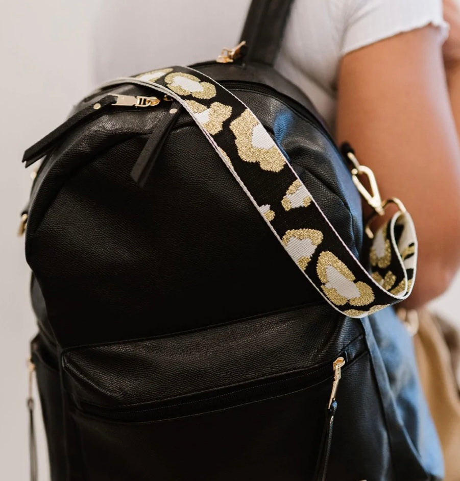 Jenna Leopard Print Adjustable Strap
