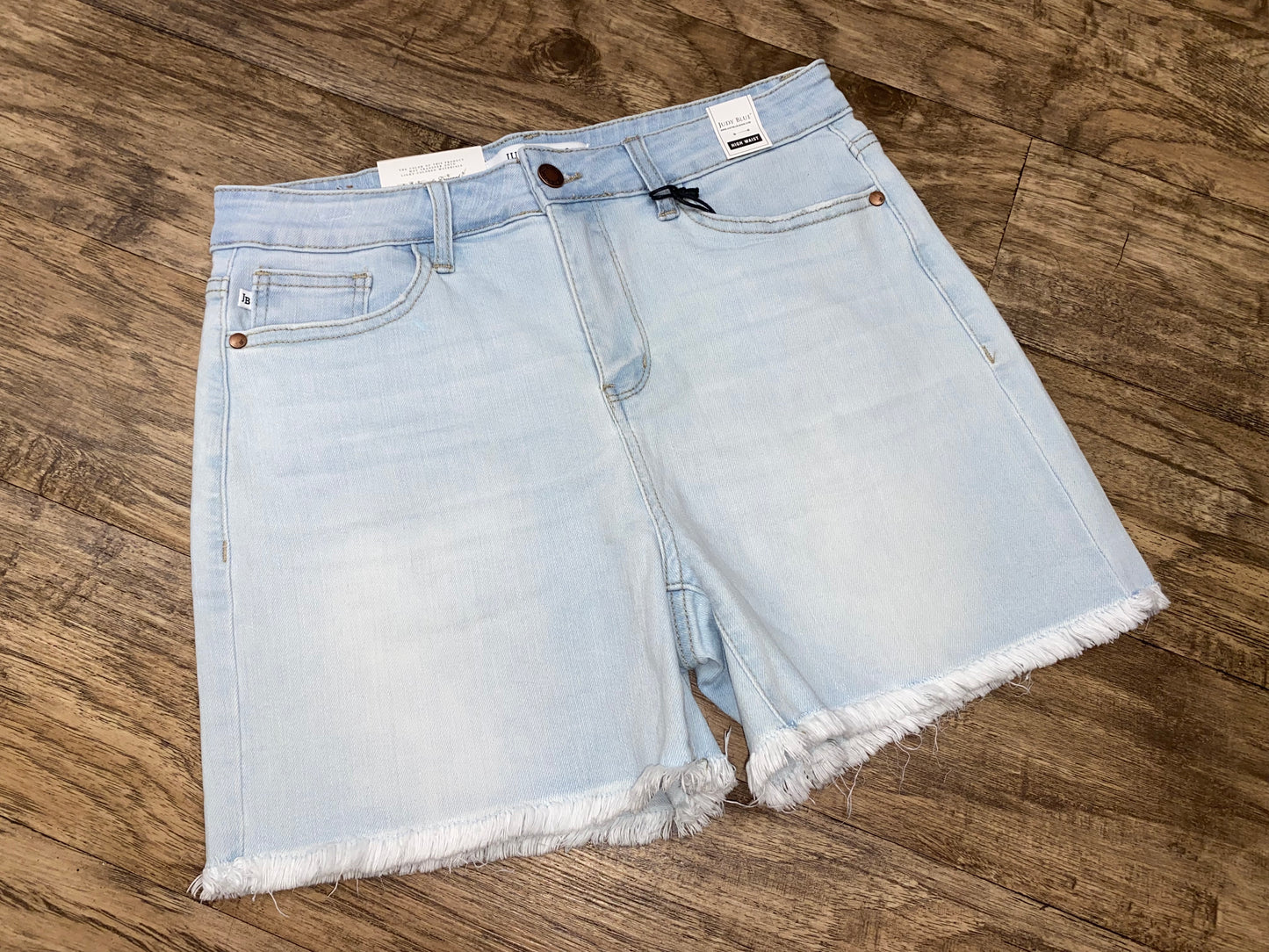 Judy Blue High Waisted Light Denim Shorts