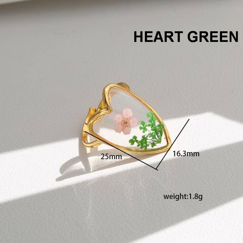 18K STAINLESS STEEL TARNISH FREE FLORAL RINGS | 40R104: OVAL VIOLET