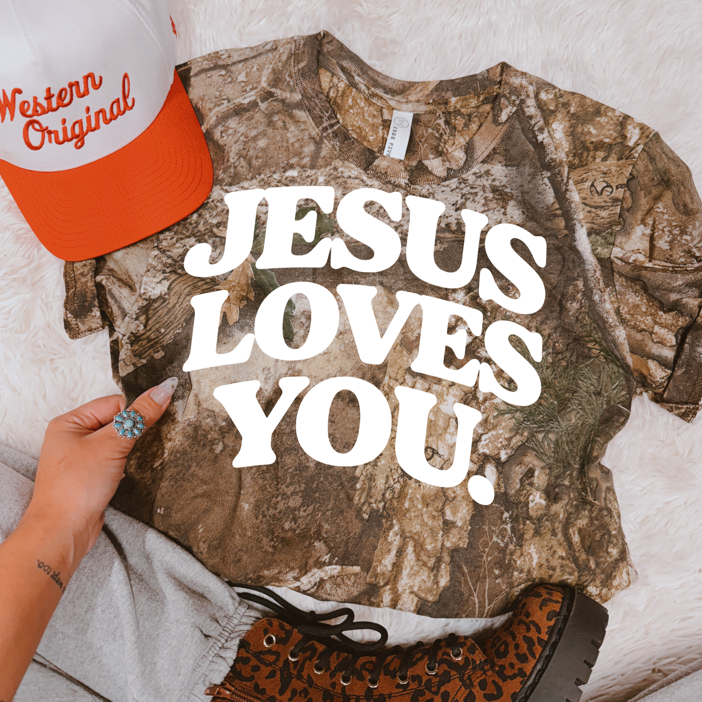 Jesus Loves You DTF Transfer: Regular Adult 11"