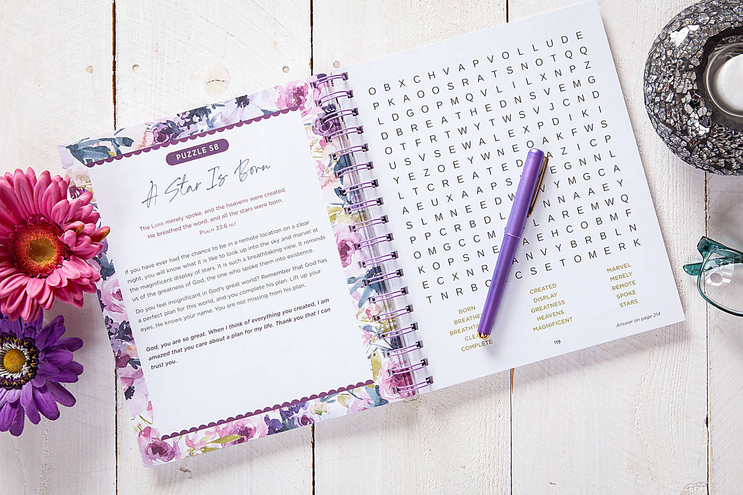 Bible Word Search Devotional (Psalms, Christmas Gift Ideas)