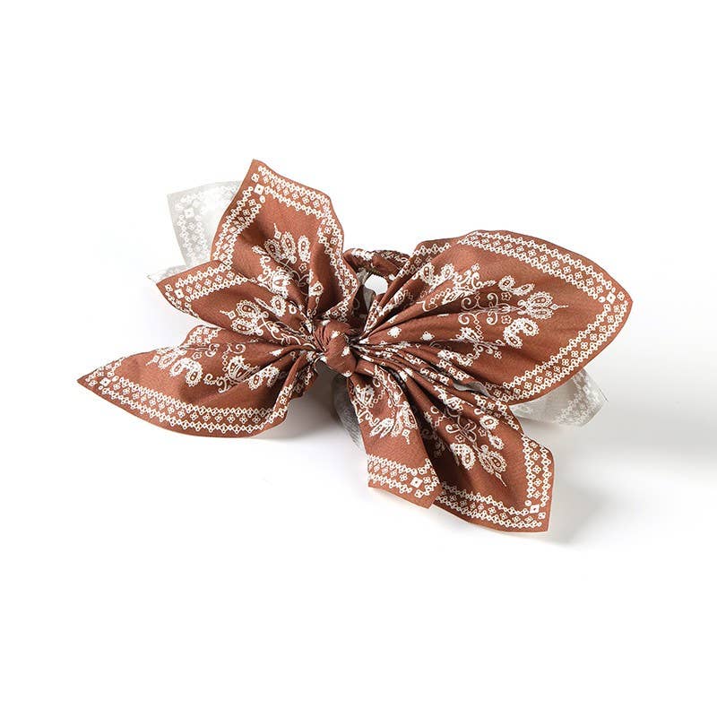 PAISLEY BOHO VINTAGE HAIR CLAW CLIPS |