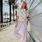 Patchwork Blooms Tee: Ivory