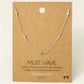Gold Dipped Dainty Cross Station Necklace: G