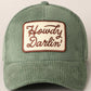 Howdy Darlin' Embroidery Patch Corduroy Cap: OFF WHITE / ONE SIZE