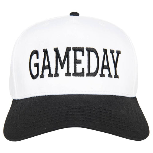 GAMEDAY Two-Toned Vintage Hat: Black and White