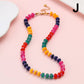 Natural Stone Semi-Precious Glass Mixed Necklace