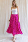 Hot Pink Leopard Print Circle Skirt