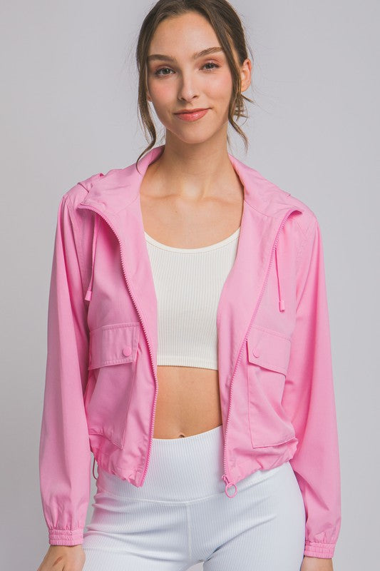 Pink Cropped Jacket