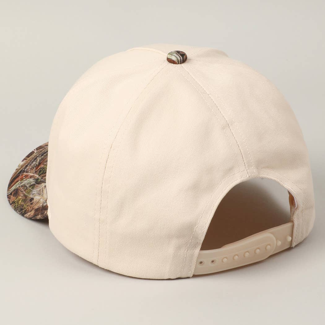 Howdy Darlin' Embroidery Patch Cap: CAMO / ONE SIZE