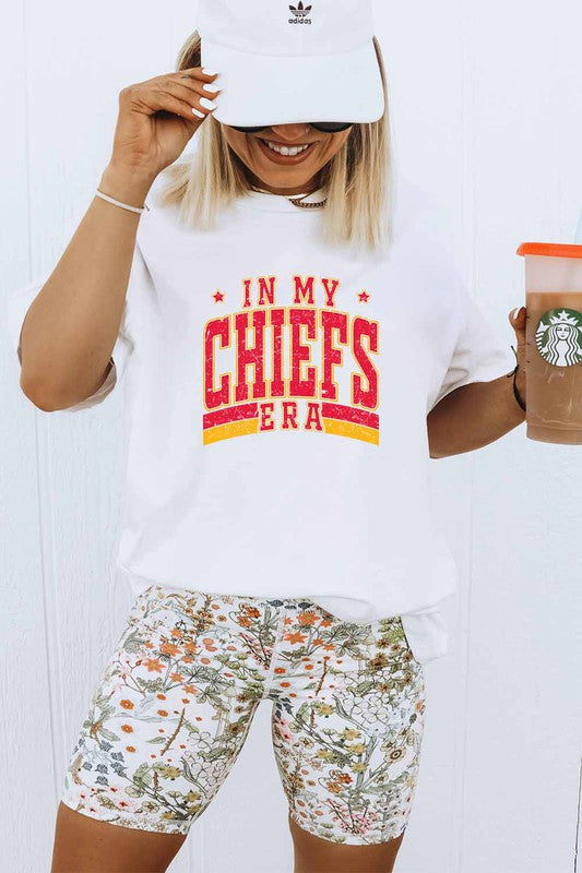 In My Chiefs Era White Short Sleeve Graphic Tee