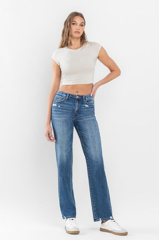 Flying Monkey Super High Rise Relaxed Straight Jeans