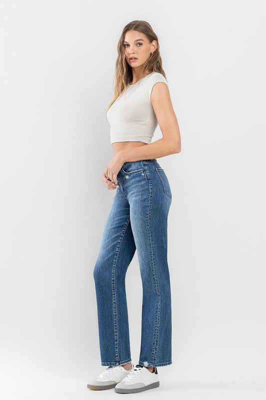 Flying Monkey Super High Rise Relaxed Straight Jeans