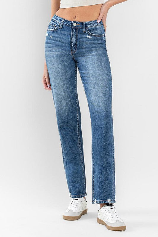 Flying Monkey Super High Rise Relaxed Straight Jeans