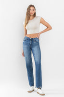 Flying Monkey Super High Rise Relaxed Straight Jeans