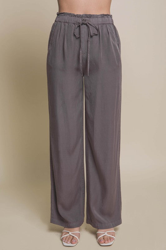 Women's Grey Tencel Pants