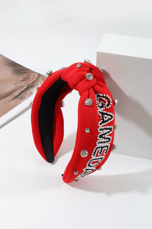 Game Day Headband in Red