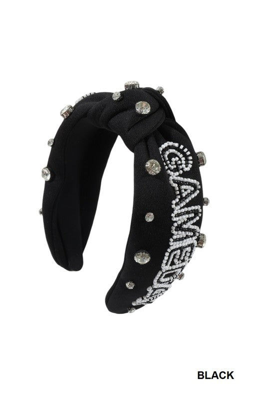 Game Day Headband in Black