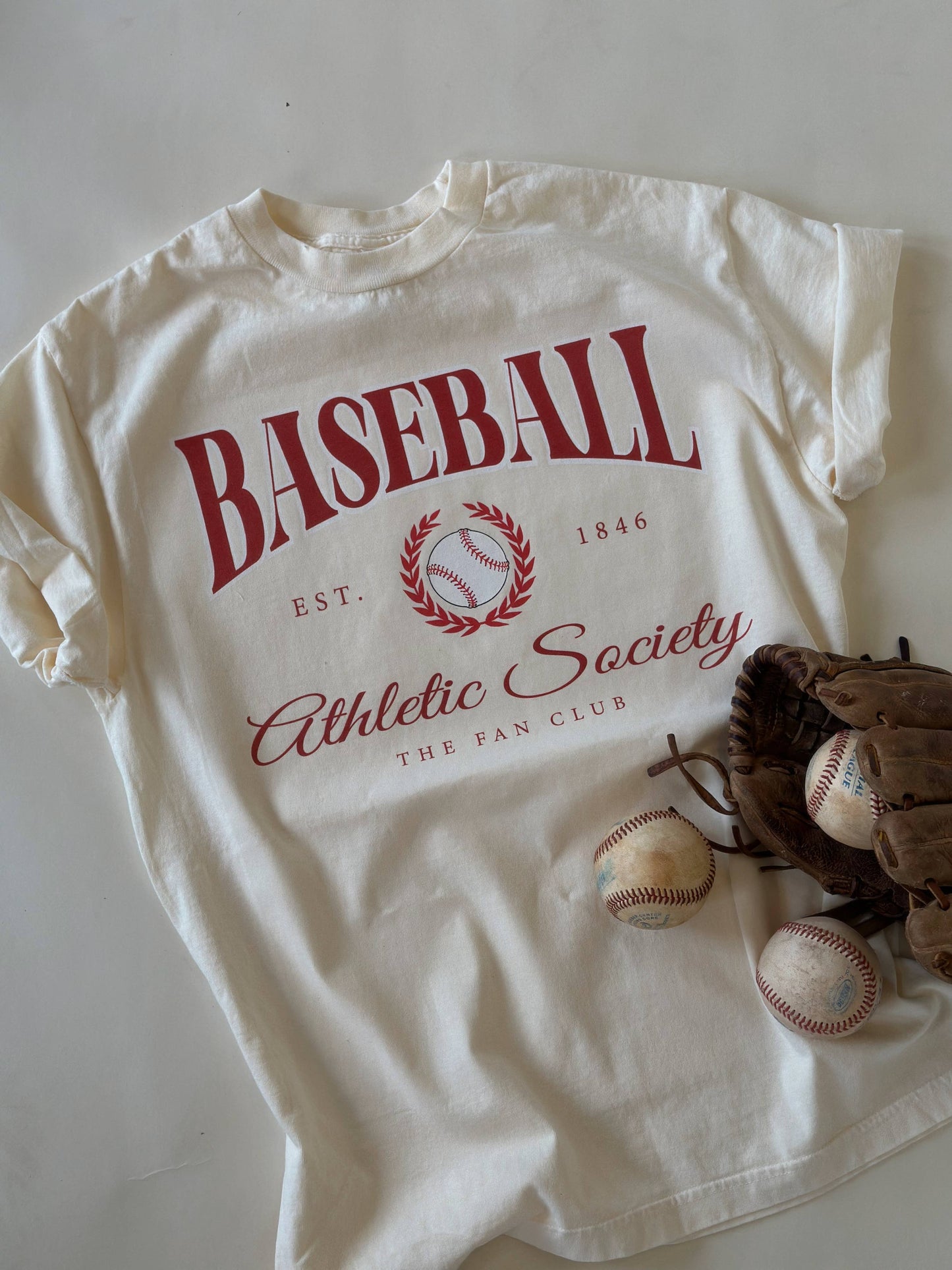 Baseball Fan Club Athletic Society  Graphic Tee