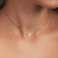 18K STAINLESS STEEL TARNISH FREE CROSS NECKLACE "GOLD"