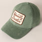 Howdy Darlin' Embroidery Patch Corduroy Cap: OFF WHITE / ONE SIZE