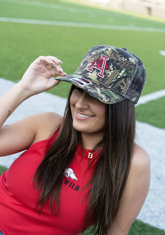 Hog Through The 'A' Camo Trucker