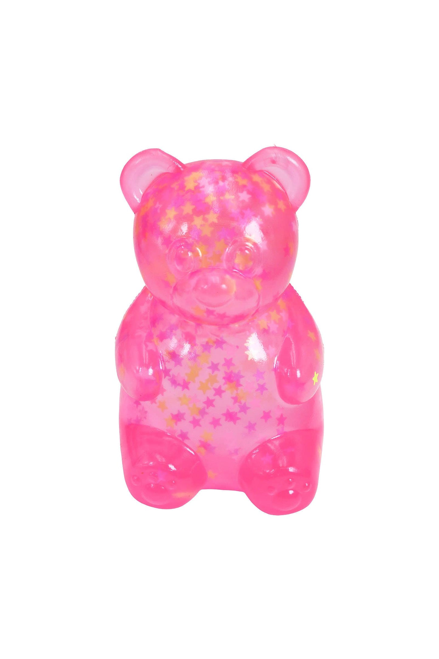 Star Confetti Teddy Bear Thick Maltose Putty Filled Squishy: ASSORTED / ONE SIZE