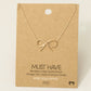 Gold Dipped Bow Tie Pendant Necklace: G