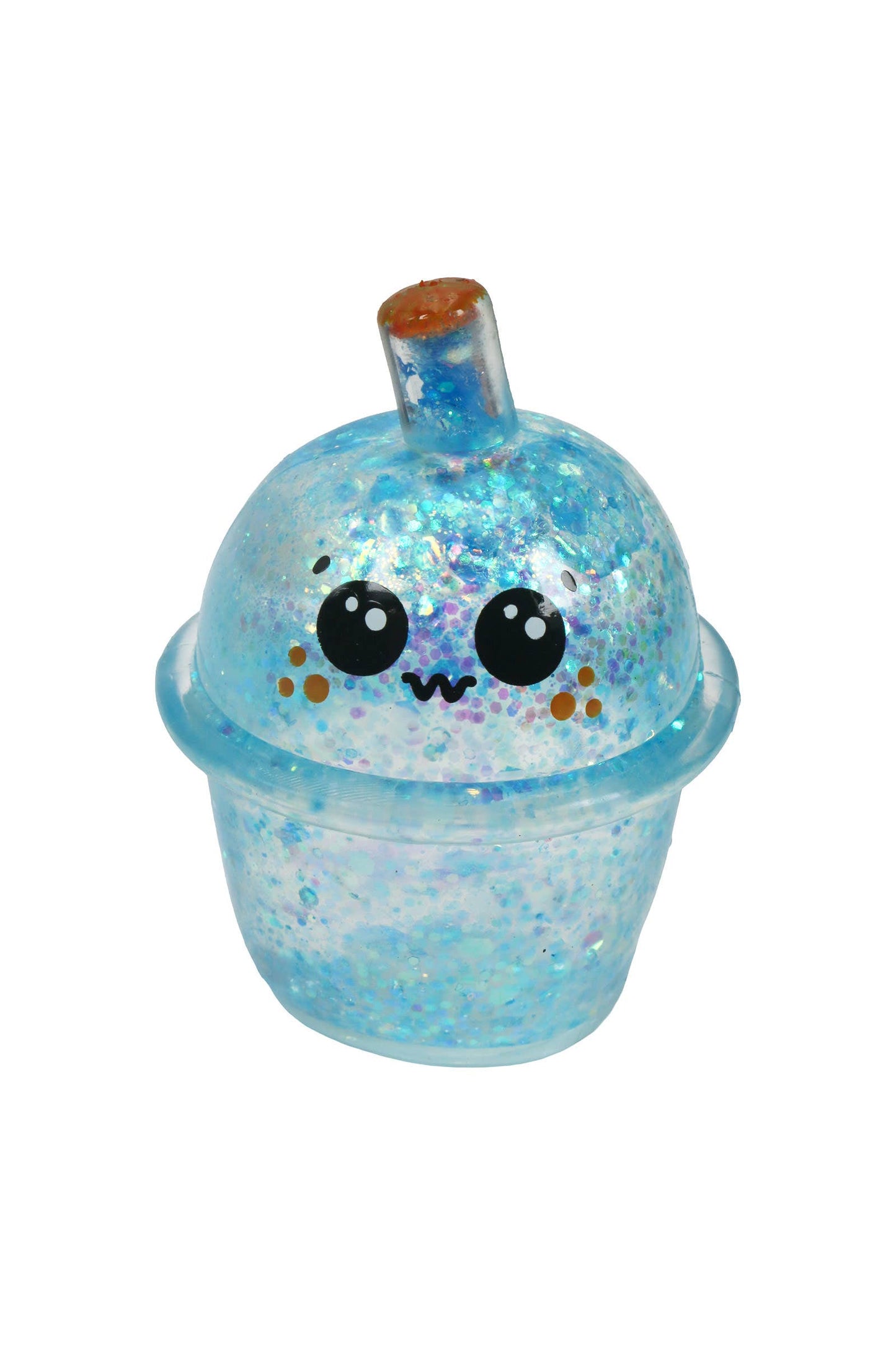 Cute Boba Glittery Maltose Thick Putty Filled Squishy Bag: ASSORTED / ONE SIZE