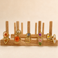 18K STAINLESS STEEL TARNISH FREE FLORAL RINGS | 40R104: HEART APRICOT