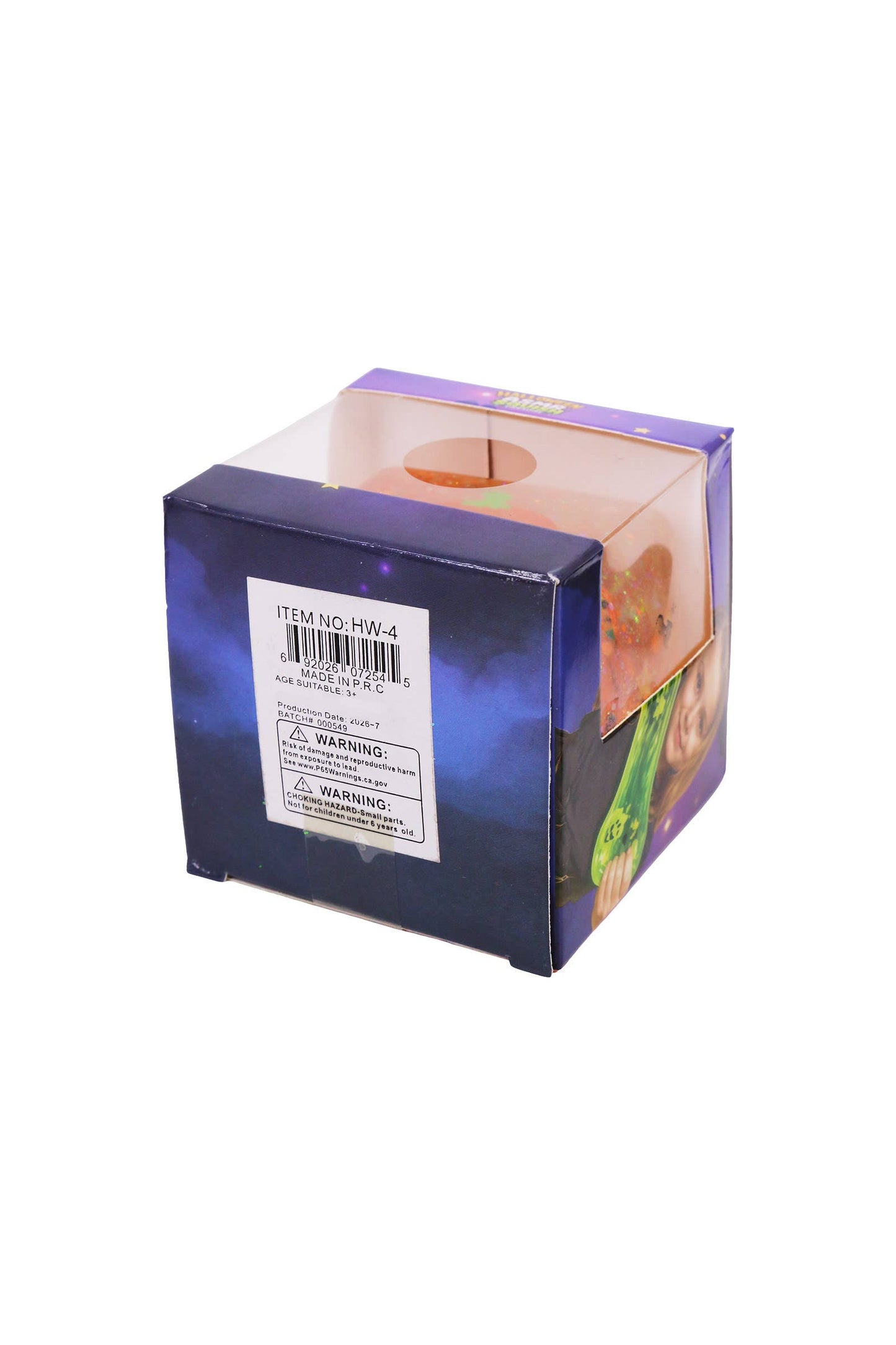 Halloween Glow In Dark Glittery Sugar Maltose Cube Squishy: ASSORTED / ONE SIZE