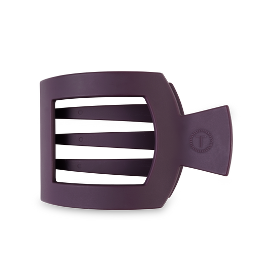 Square Flat Hair Clip | Large| Burgundy Bliss